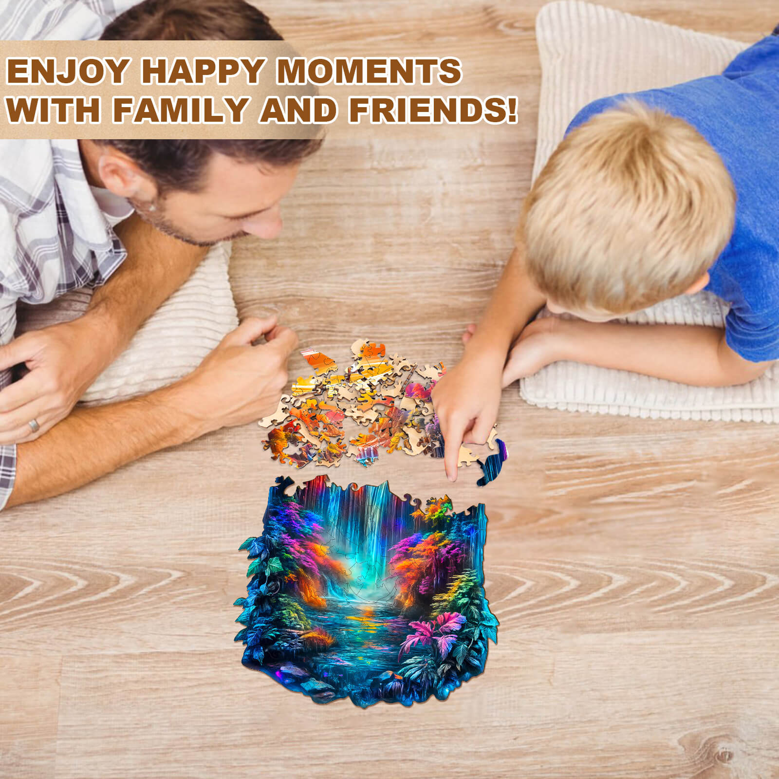 Enchanted Flame Wooden Jigsaw Puzzle