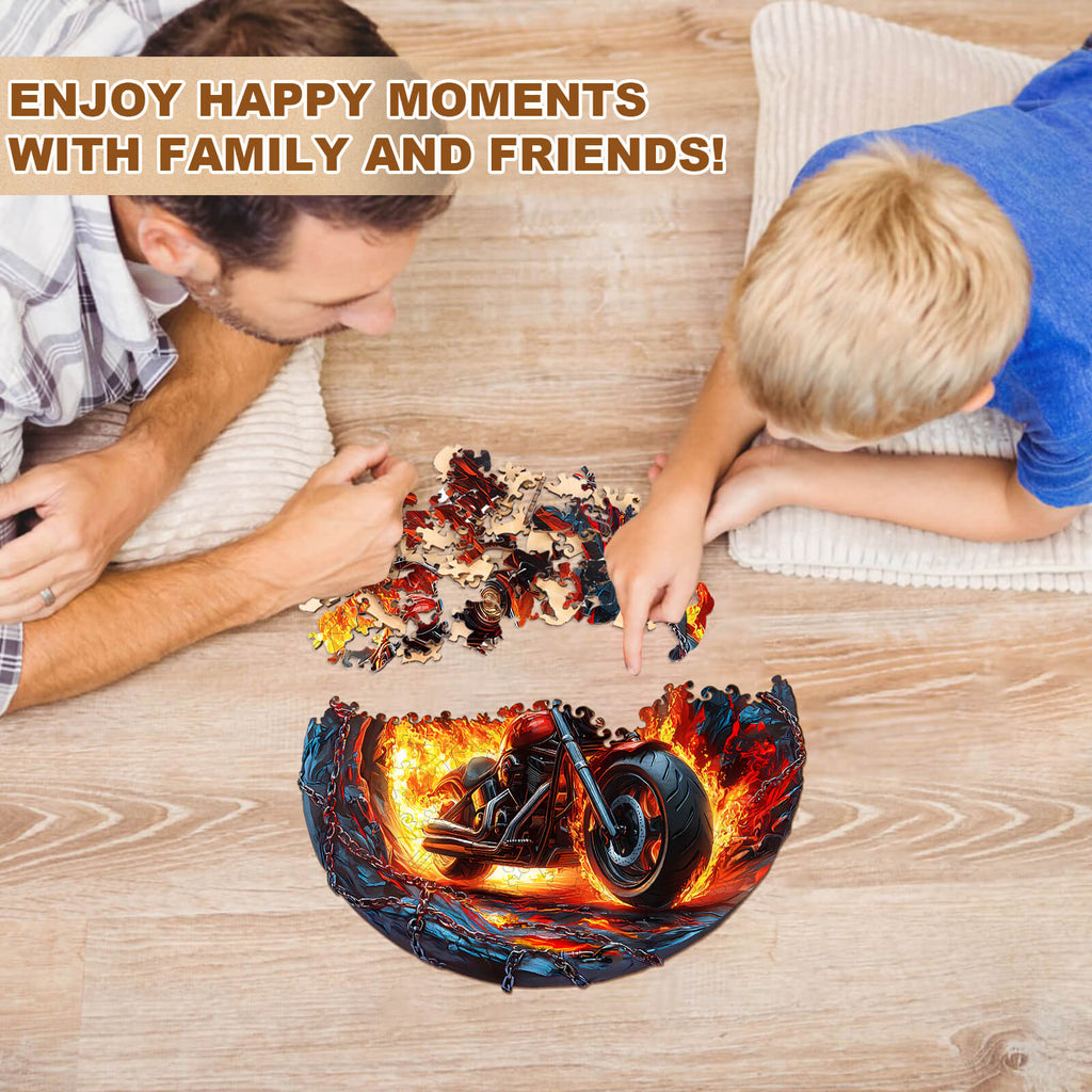 Fiery Escape Wooden Jigsaw Puzzle