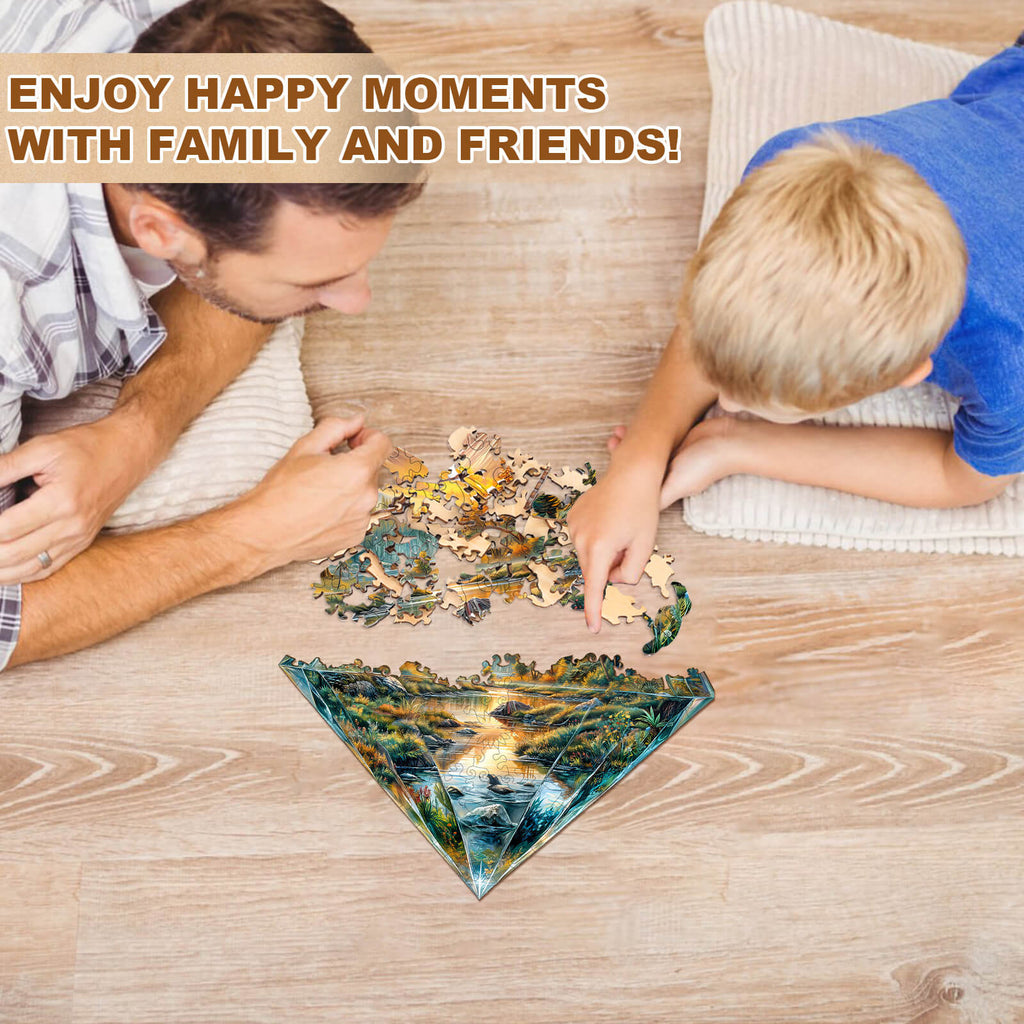 Diamond Landscape Wooden Jigsaw Puzzle