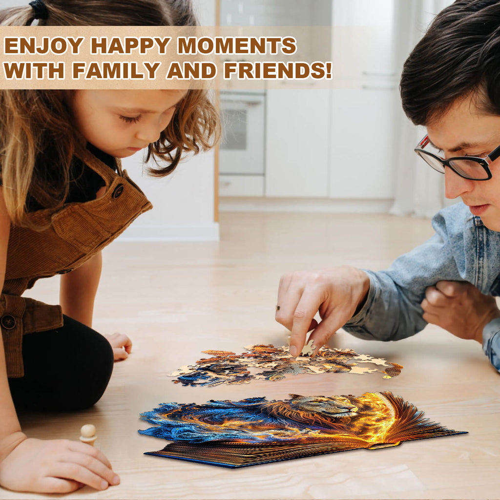 Roaring Pages Wooden Jigsaw Puzzle