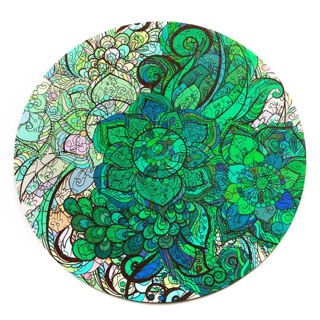 Lotus Flower Wooden Jigsaw Puzzle