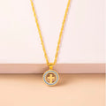 The Cross Necklace in Stainless Steel & Rhinestone by Godisabove™