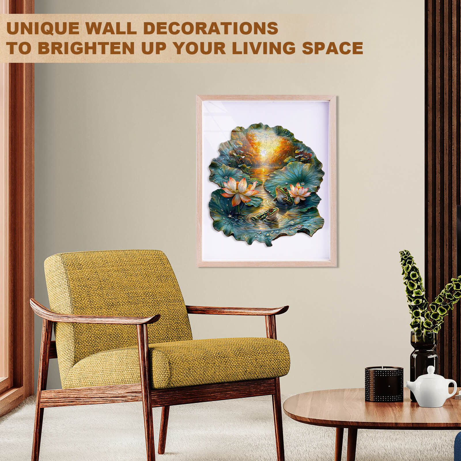Lotus Serenade-1 Wooden Jigsaw Puzzle