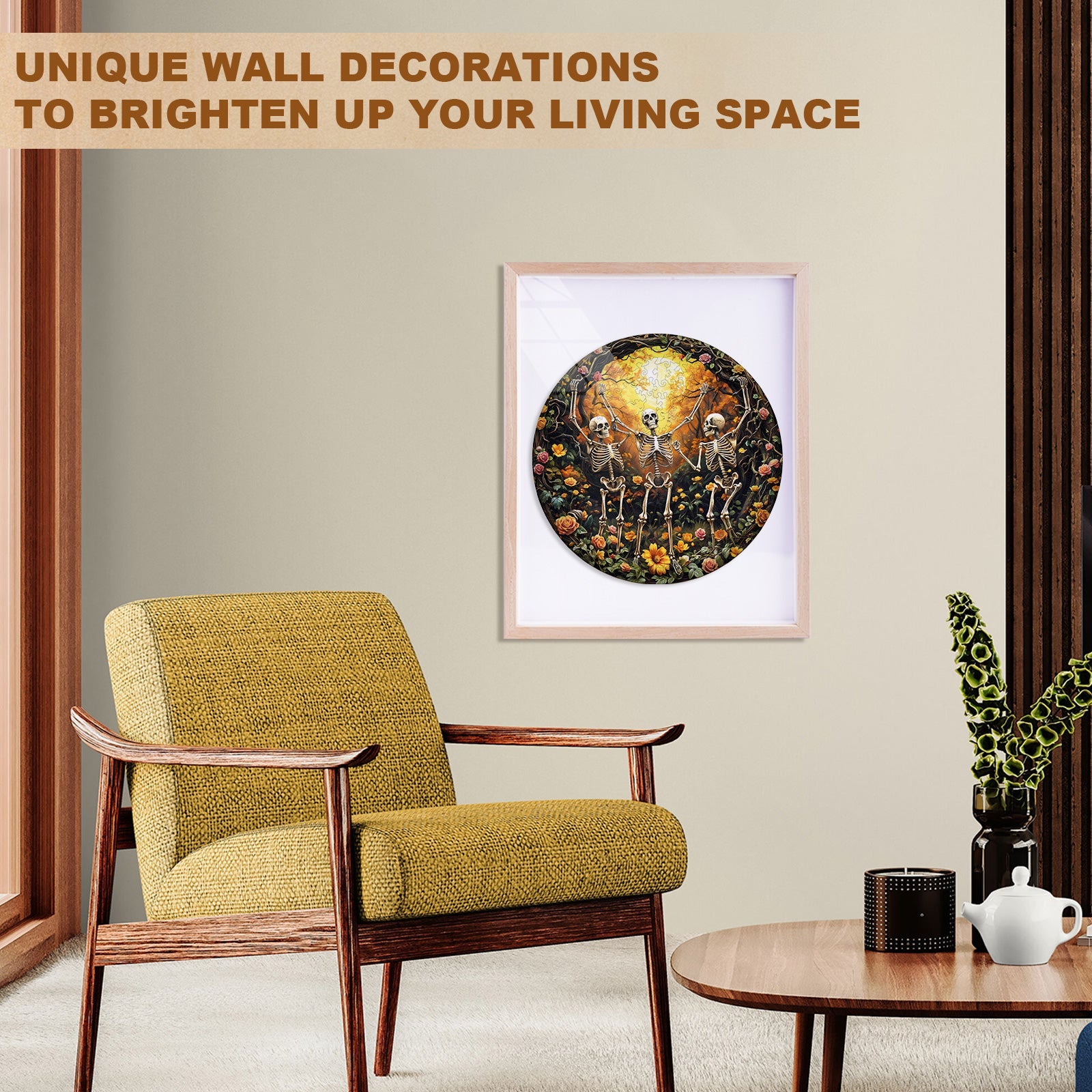 Skeleton Moon Glee  Wooden Jigsaw Puzzle