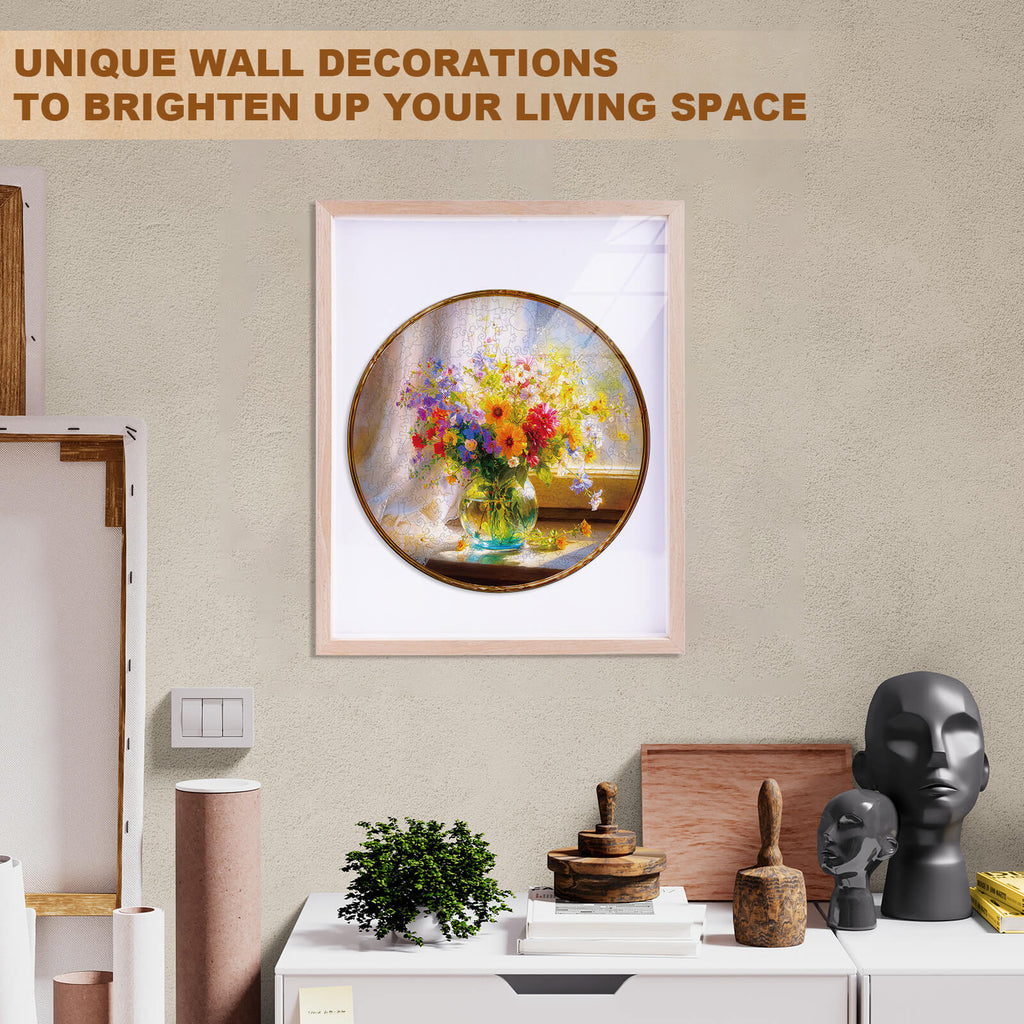 Window Garden Wooden Jigsaw Puzzle