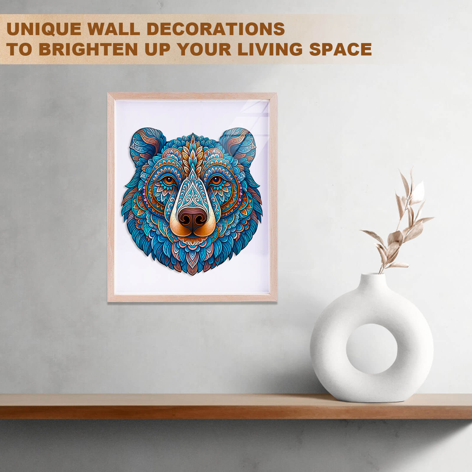 Colorful bear Wooden Jigsaw Puzzle