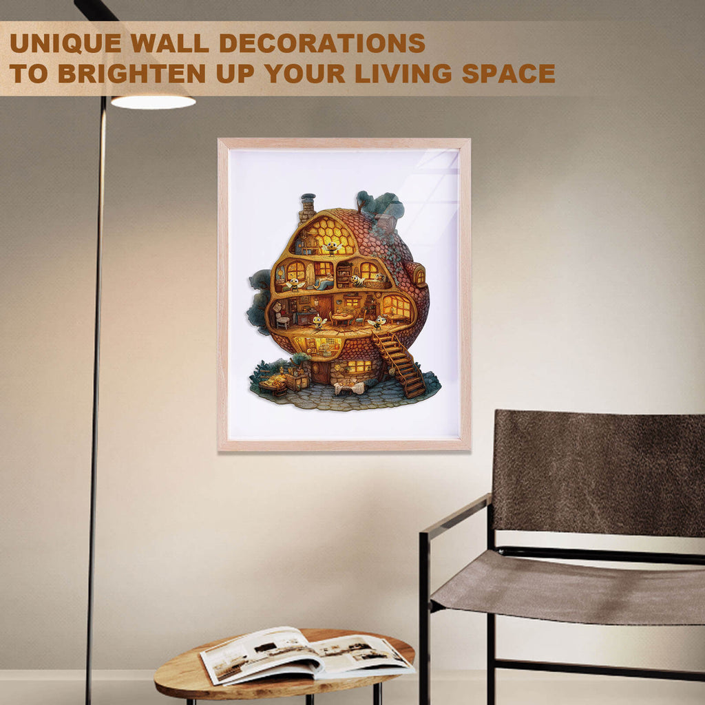 Bee Hut Wooden Jigsaw Puzzle
