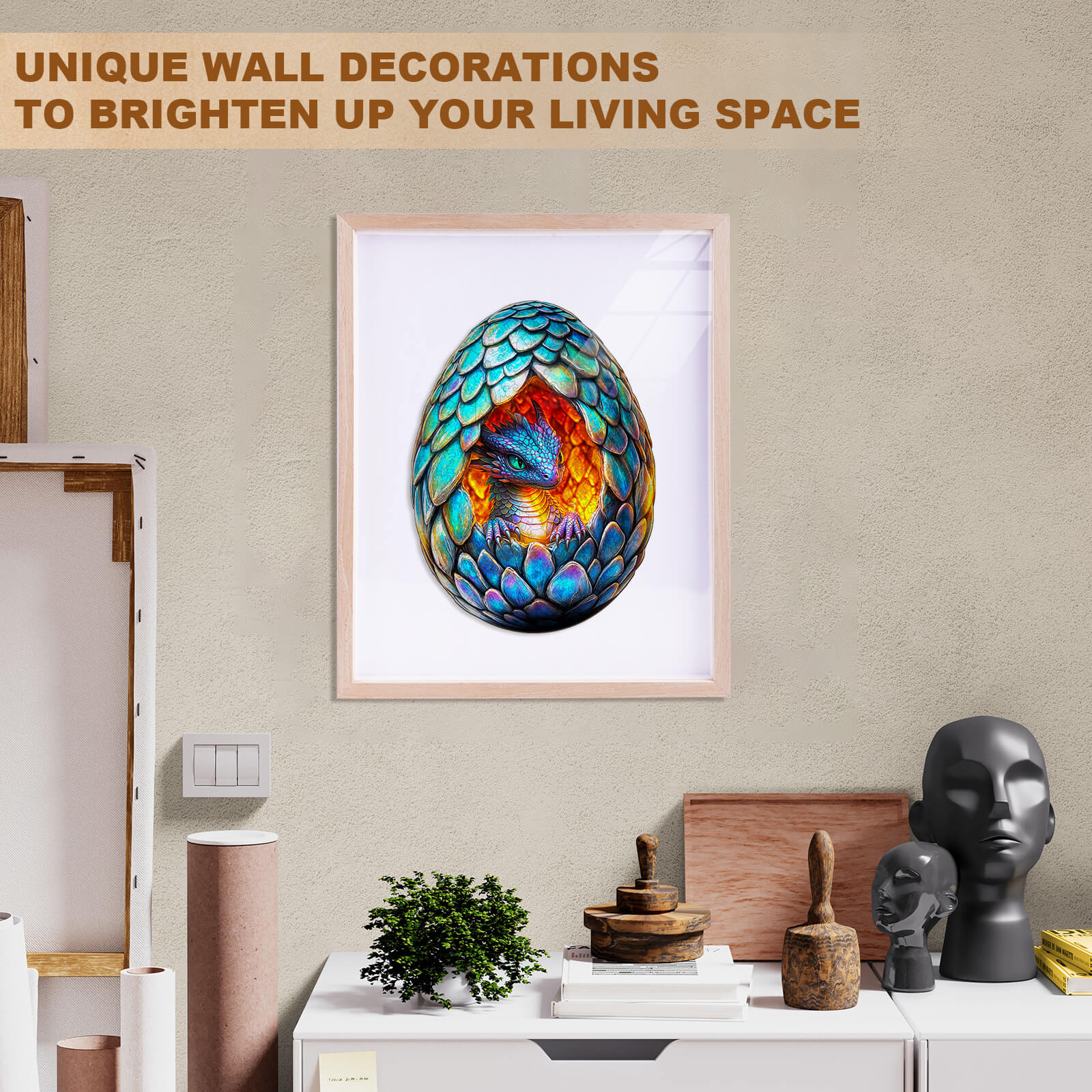 Draconic Rebirth-2  Wooden Jigsaw Puzzle