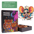Wall Rat-1 wooden jigsaw puzzle featuring colorful packaging and a cute mouse illustration, promoting mind games and focus.