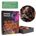 Wu Kong wooden jigsaw puzzle with vibrant artwork and packaging, ideal for puzzle lovers seeking focus and mental challenge.