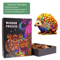 Clever Hedgehog Wooden Jigsaw Puzzle