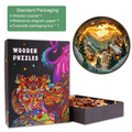 3D Christmas Village Wooden Jigsaw Puzzle