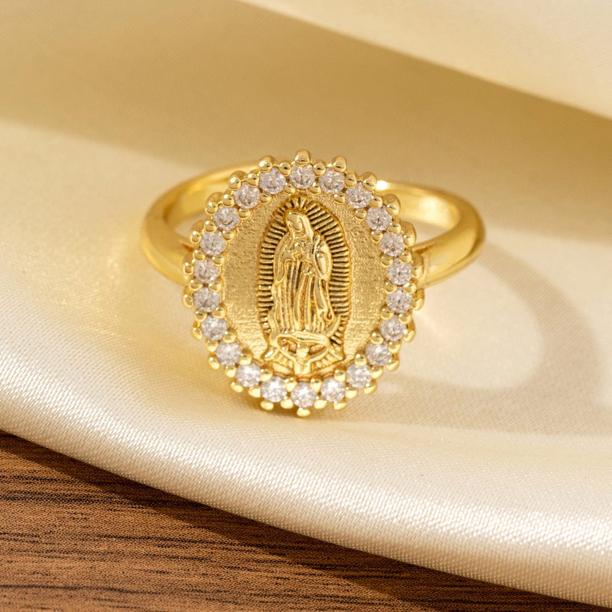 SILVER FAITH TRINITY RING - (ADJUSTABLE)