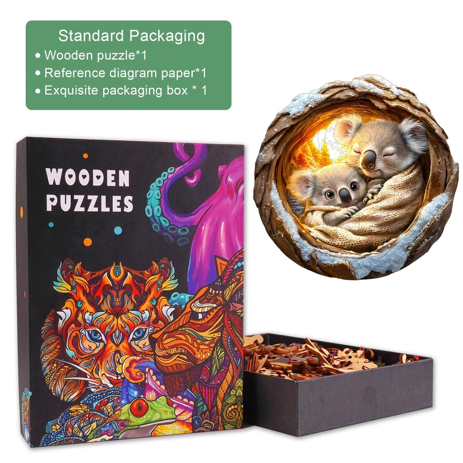 3D From Mom's arms Wooden Jigsaw Puzzle