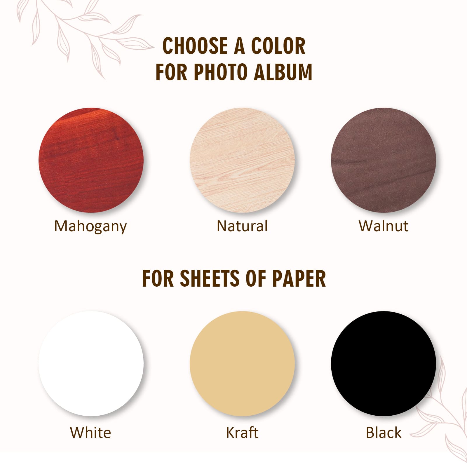 Baby Photo Album - Wooden Baby Scrapbook