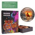 Snow Cardinal Wooden Jigsaw Puzzle