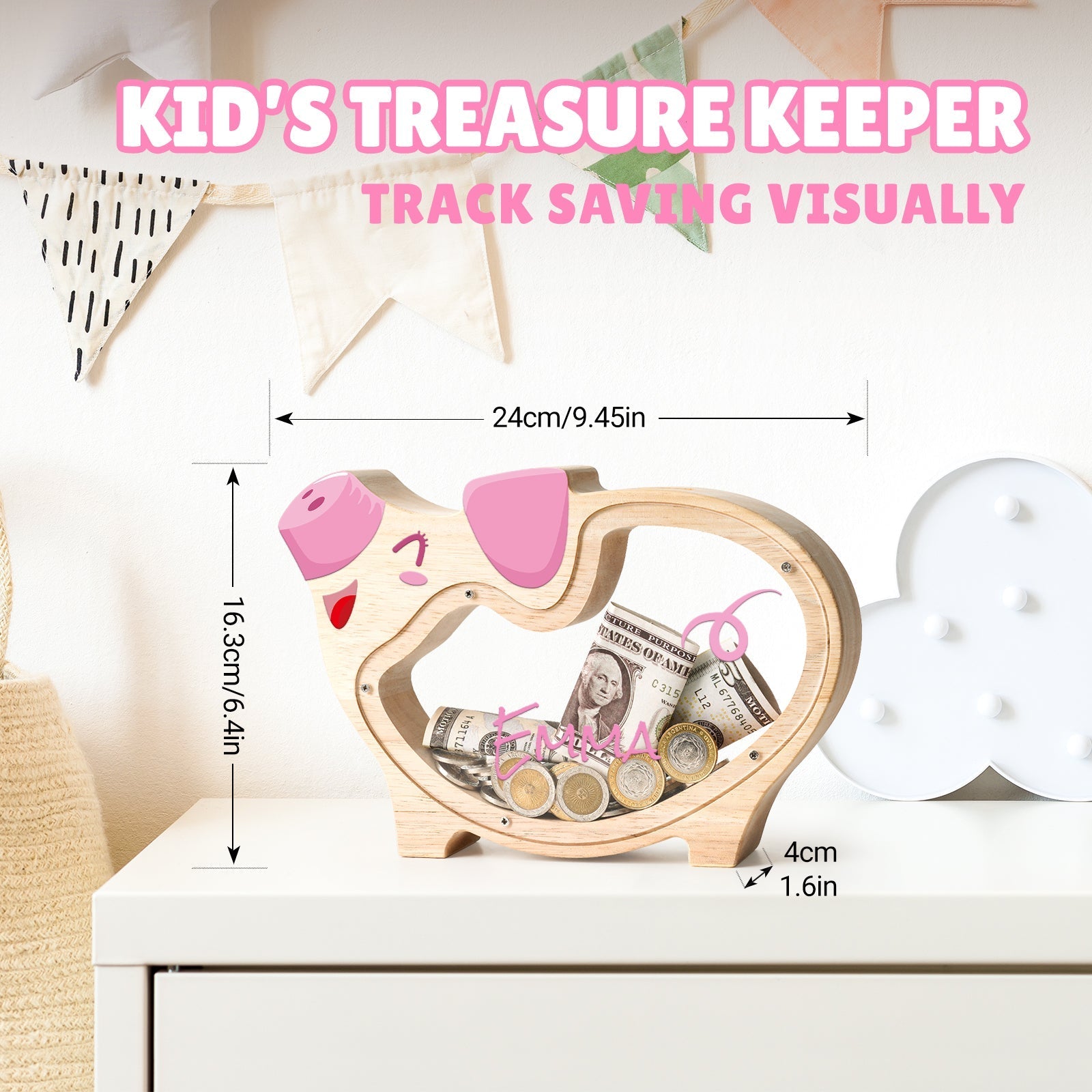Custom Piggy Bank for Kids