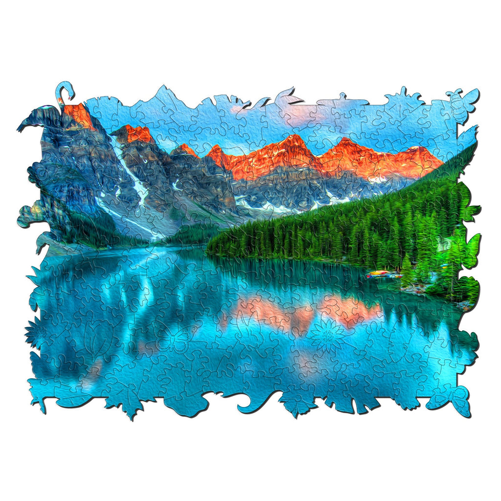 Mountain Lake Wooden Jigsaw Puzzle