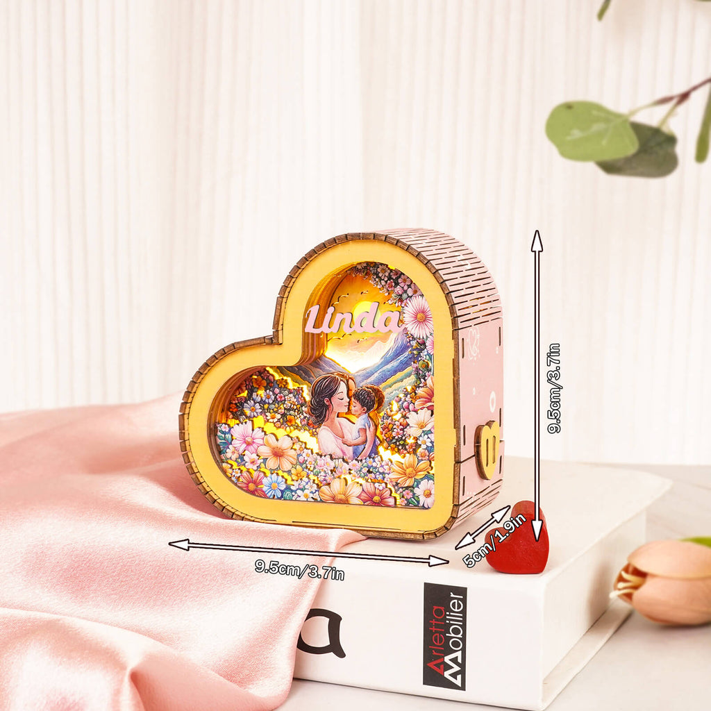 The Glory of Motherly Love Kit - Personalized 3D Wooden Puzzle Night Light