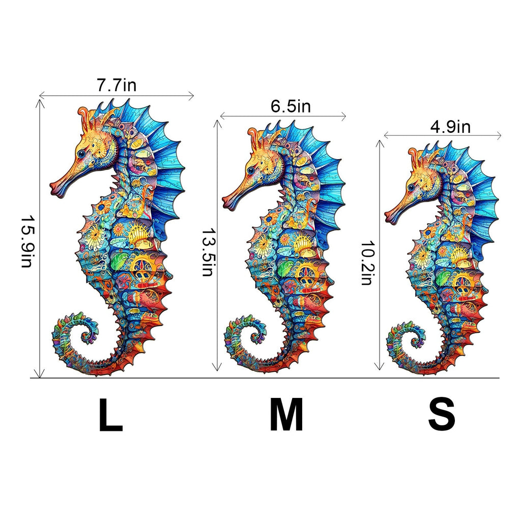 Seahorse 1 Wooden Jigsaw Puzzle