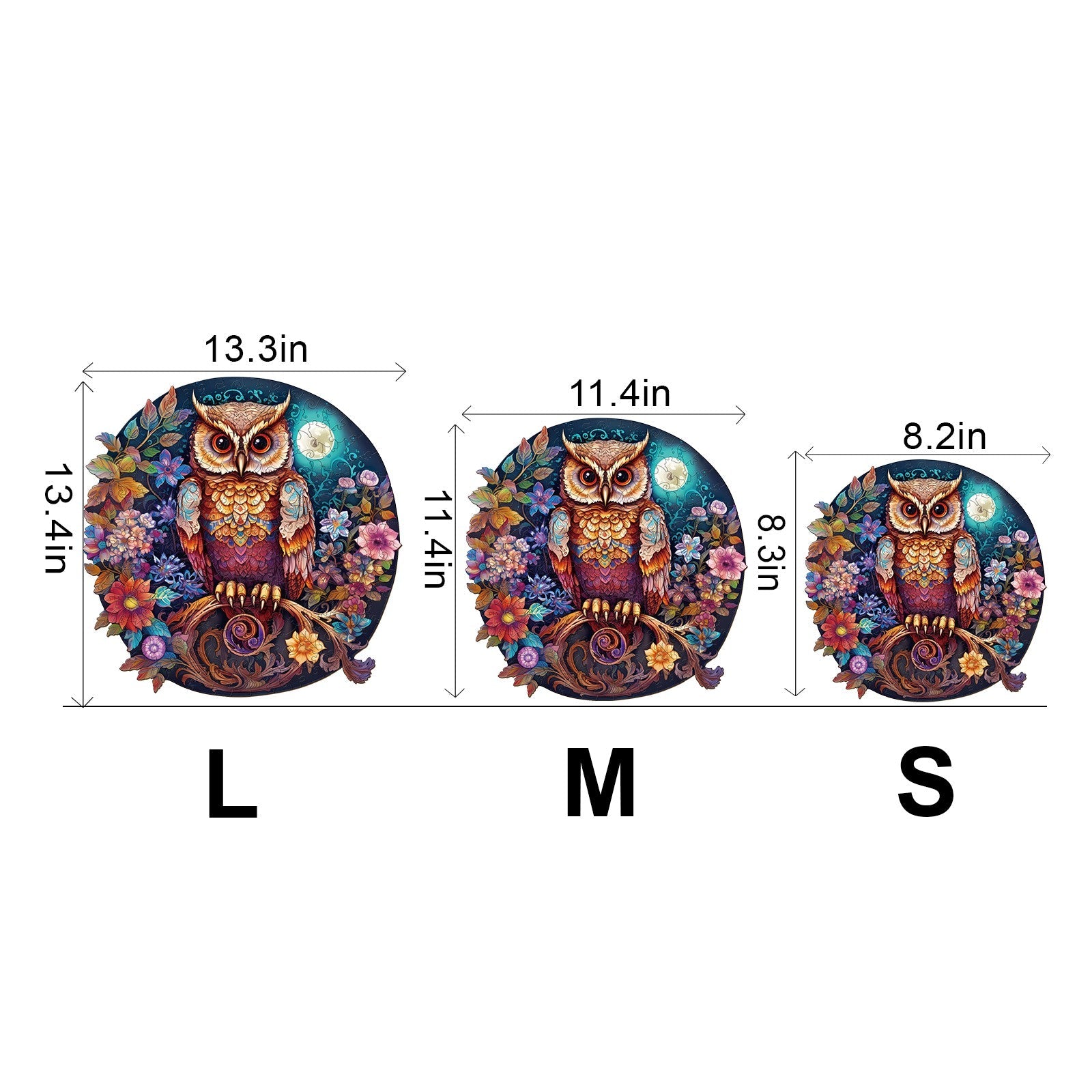 Nocturnal Owl Wooden Jigsaw Puzzle