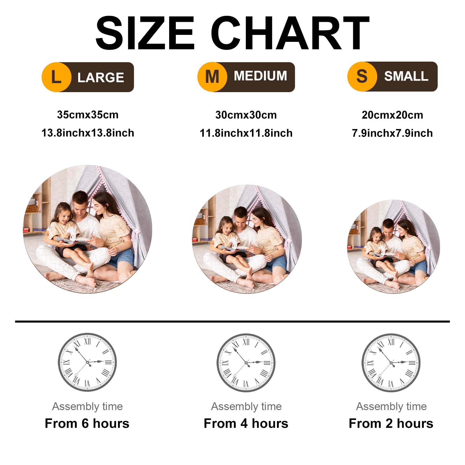 Personalized Photo Wooden Puzzle In Different Shapes and Themes