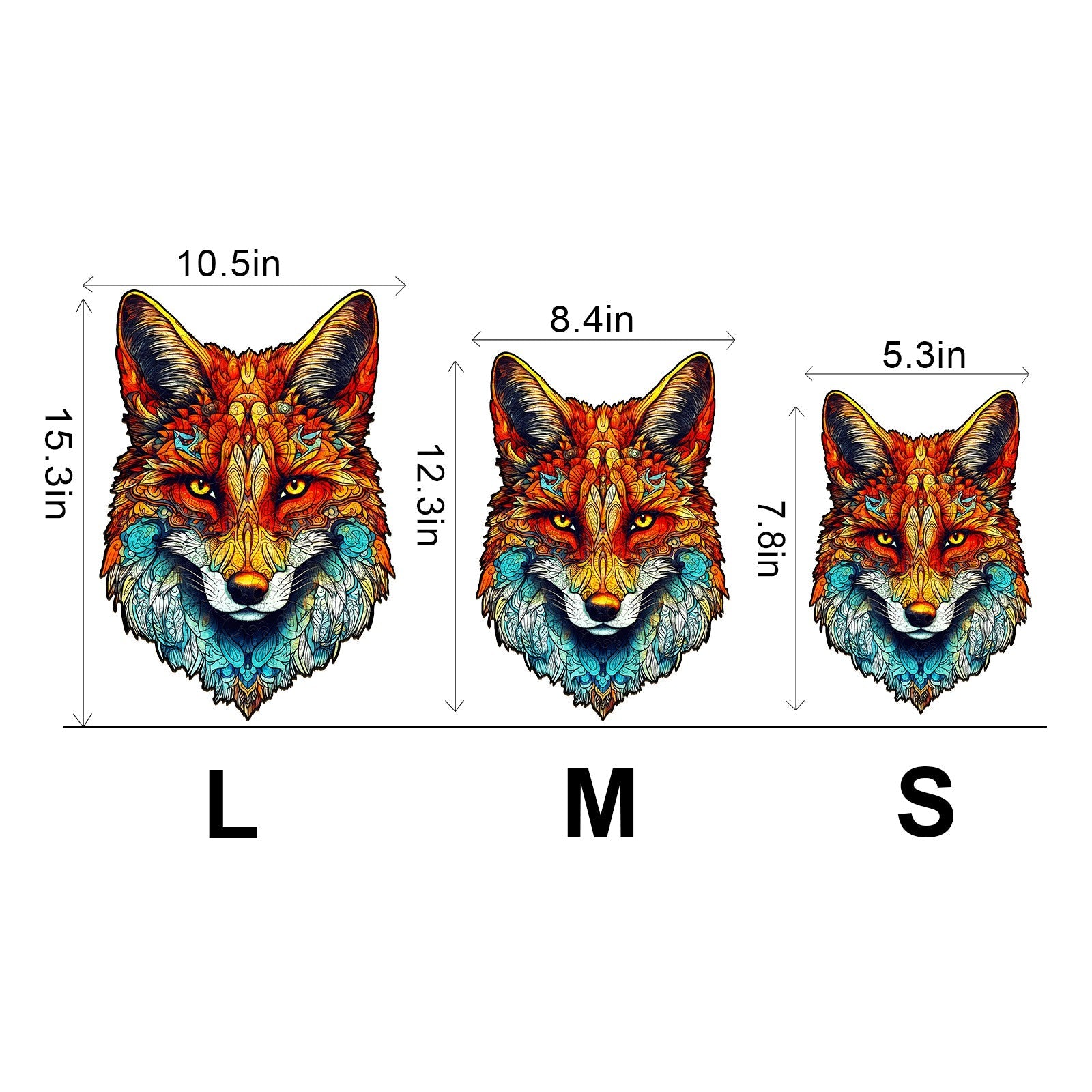 Uninhibited FOX Wooden Jigsaw Puzzle