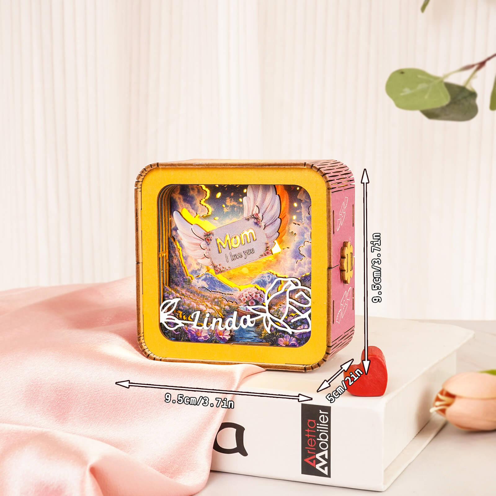 The letter is short but the love is deep Kit - Personalized 3D Wooden Puzzle Night Light