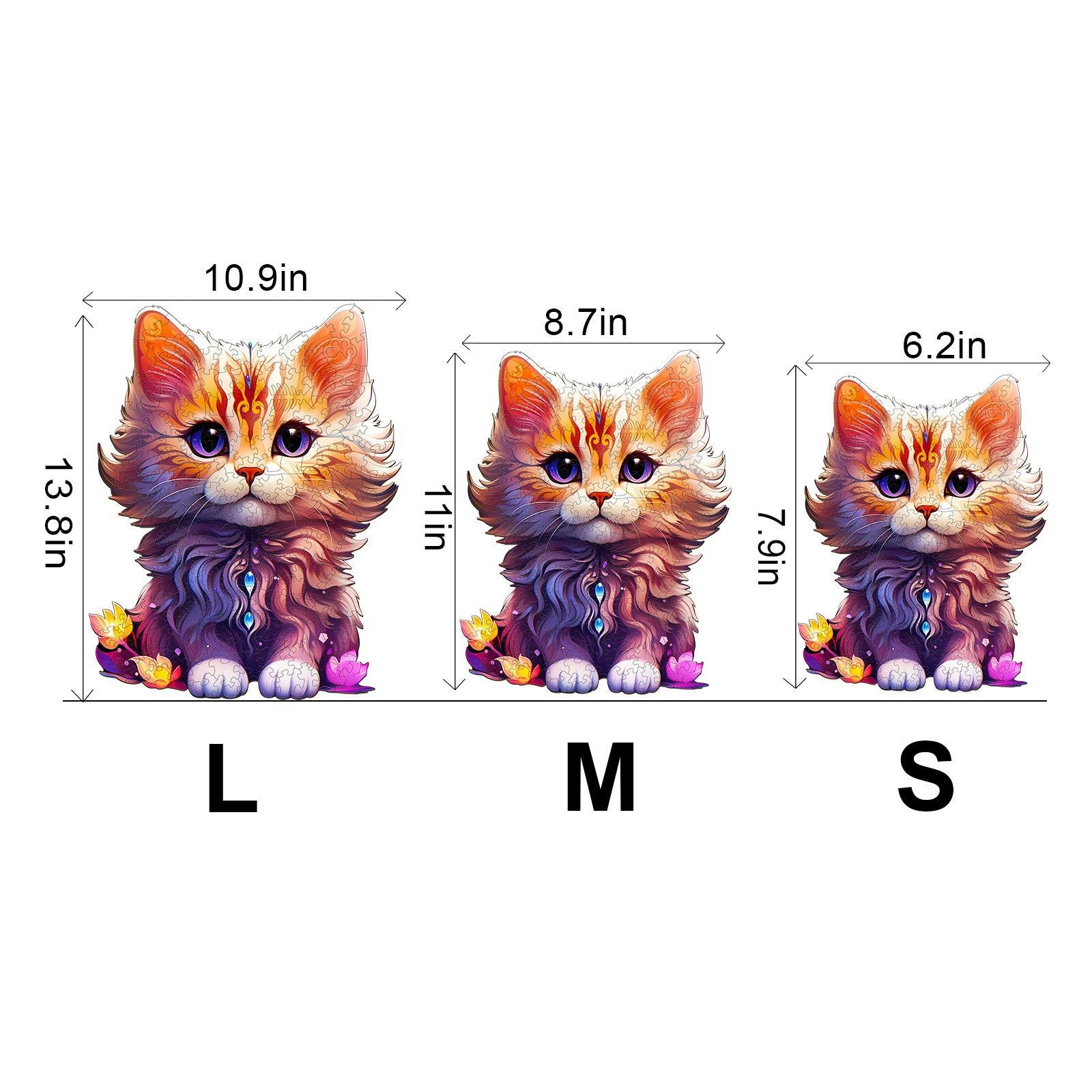 Cute Cat Wooden Jigsaw Puzzle