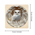 Maze Puzzles—Elegant Owl, 15 cm wooden jigsaw puzzle designed for mind games and focus enhancement.