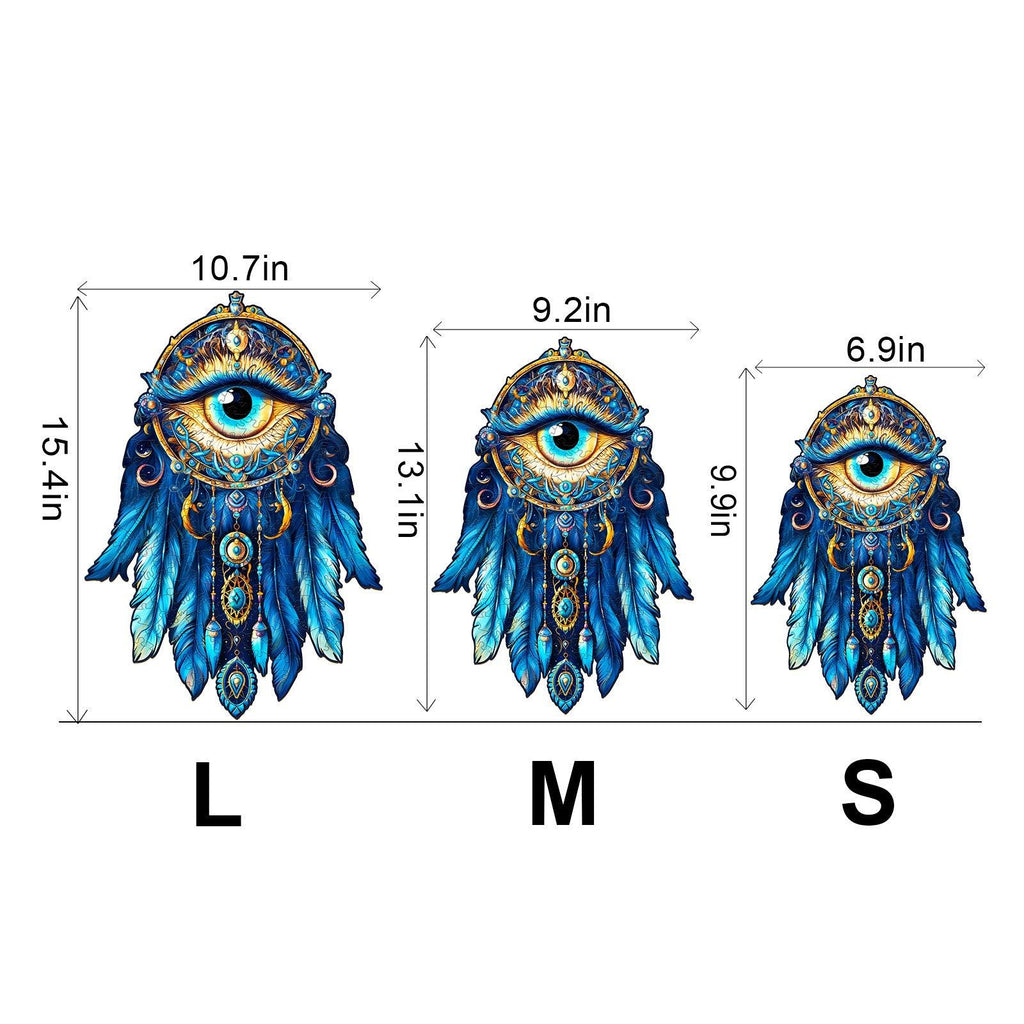 Gem Eye Dream Catcher Wooden Jigsaw Puzzle