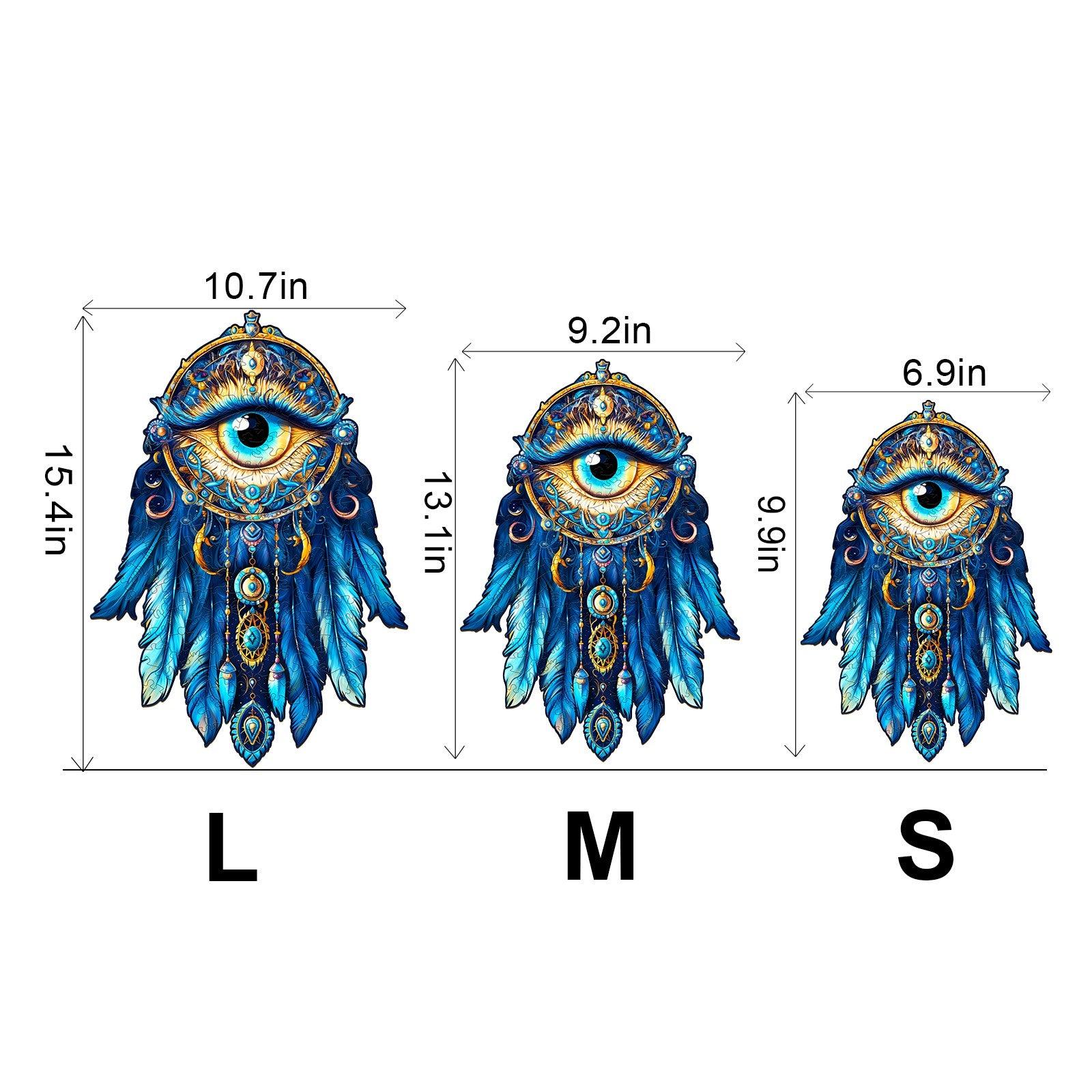 Gem Eye Dream Catcher Wooden Jigsaw Puzzle