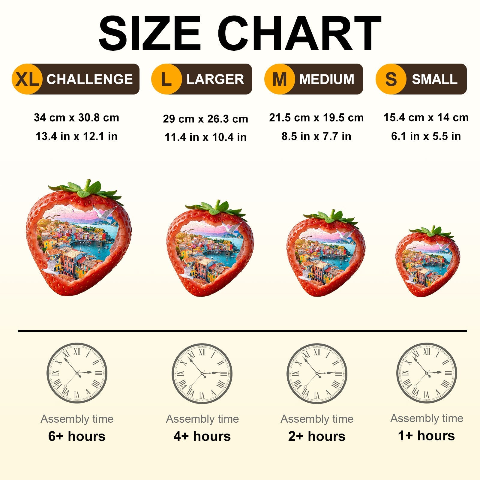 Strawberry Shoreline Wooden Jigsaw Puzzle