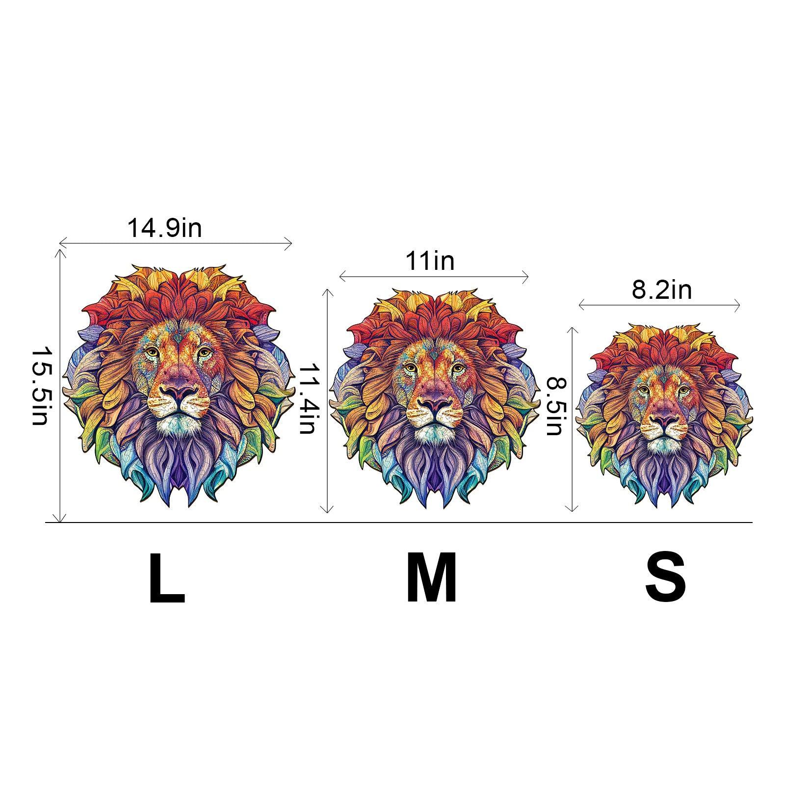 Steady Lion Wooden Jigsaw Puzzle