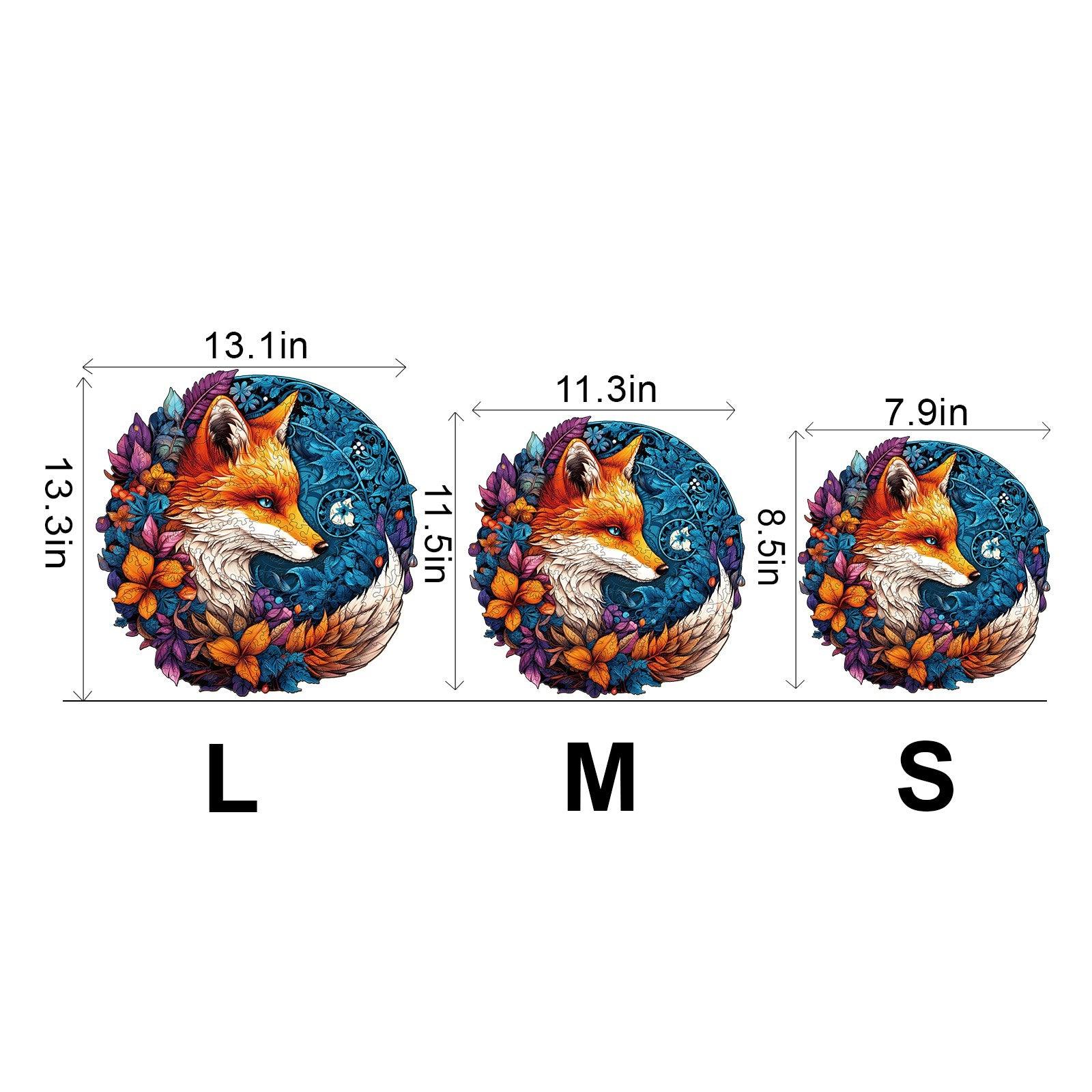 Mysterious Fox Wooden Jigsaw Puzzle