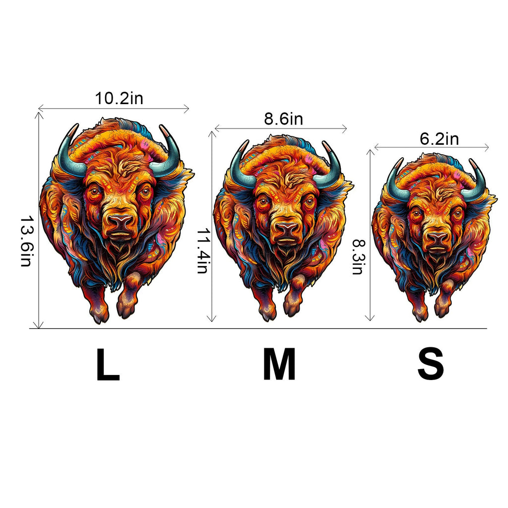 American Bison Wooden Jigsaw Puzzle