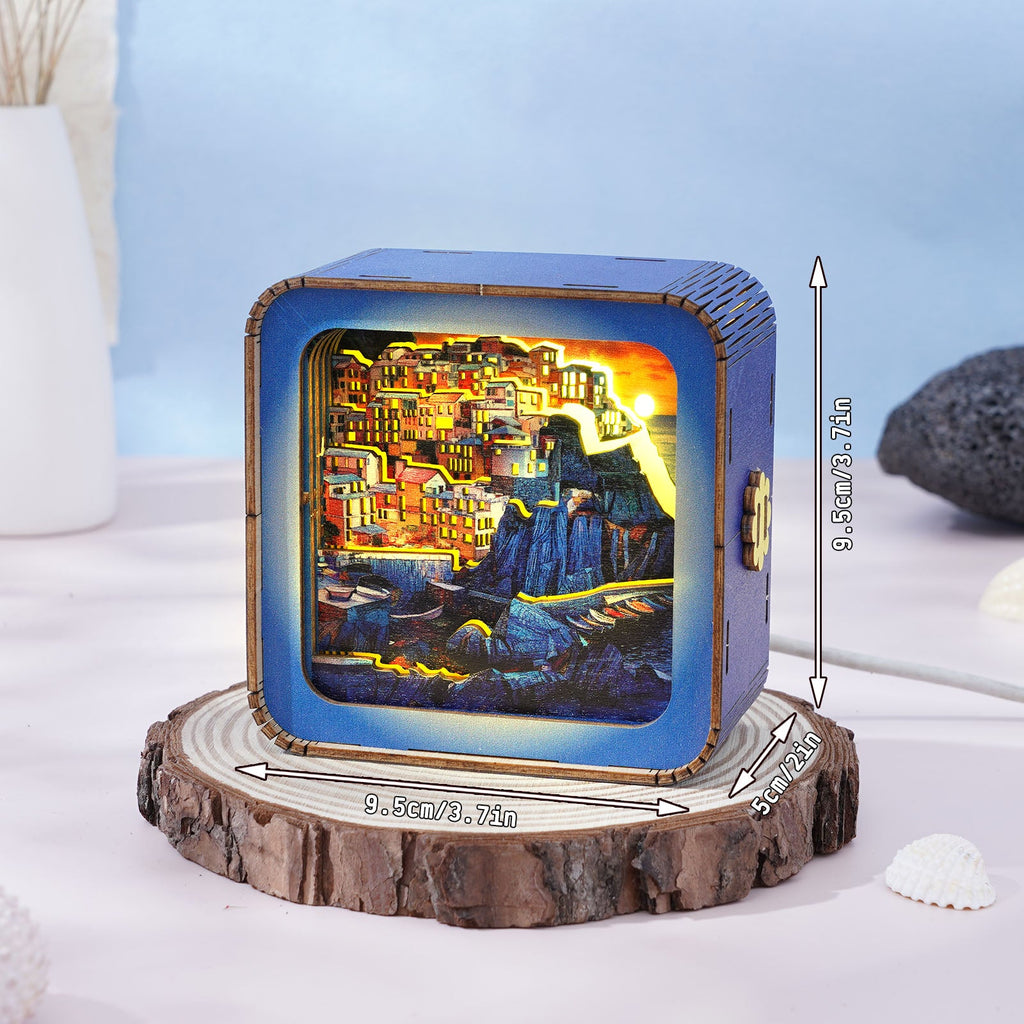 Golden Coast Village Kit - 3D Wooden Puzzle Night Light