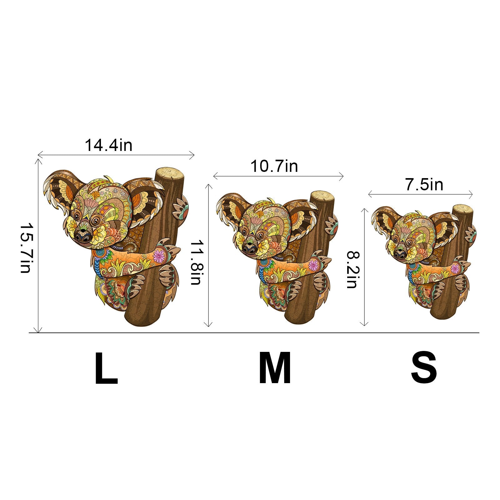 Cute Koala Wooden Jigsaw Puzzle