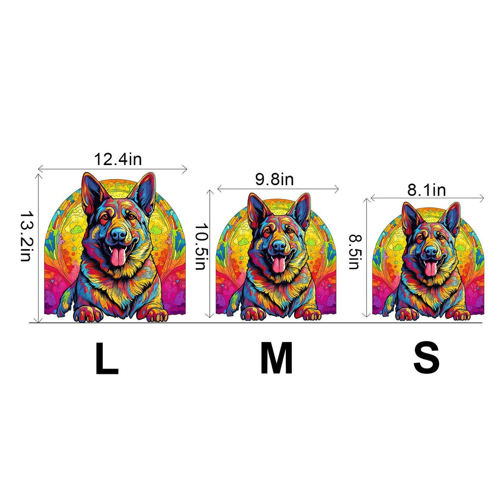 German Shepherd 3 Wooden Jigsaw Puzzle