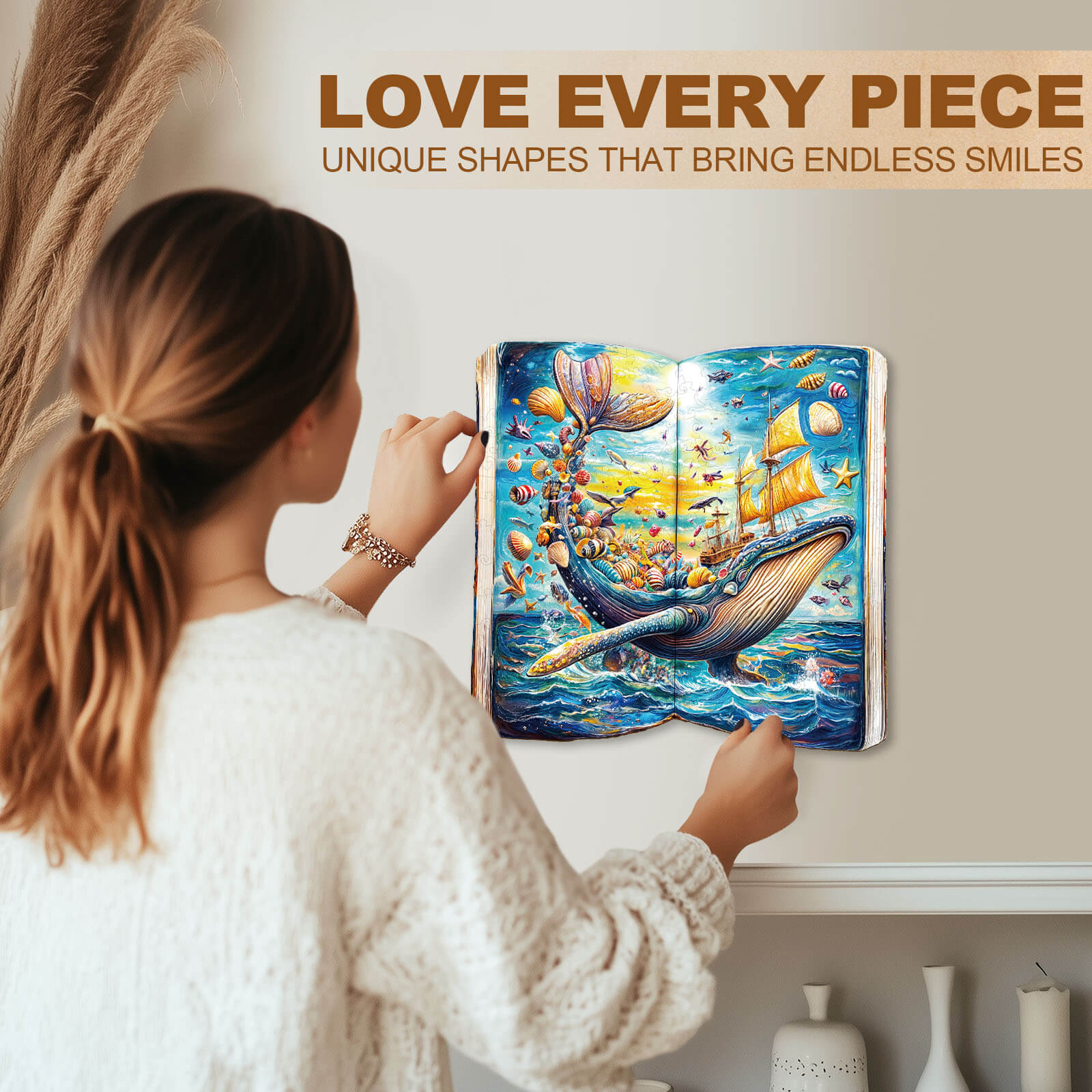 Whale Story-2 Wooden Jigsaw Puzzle