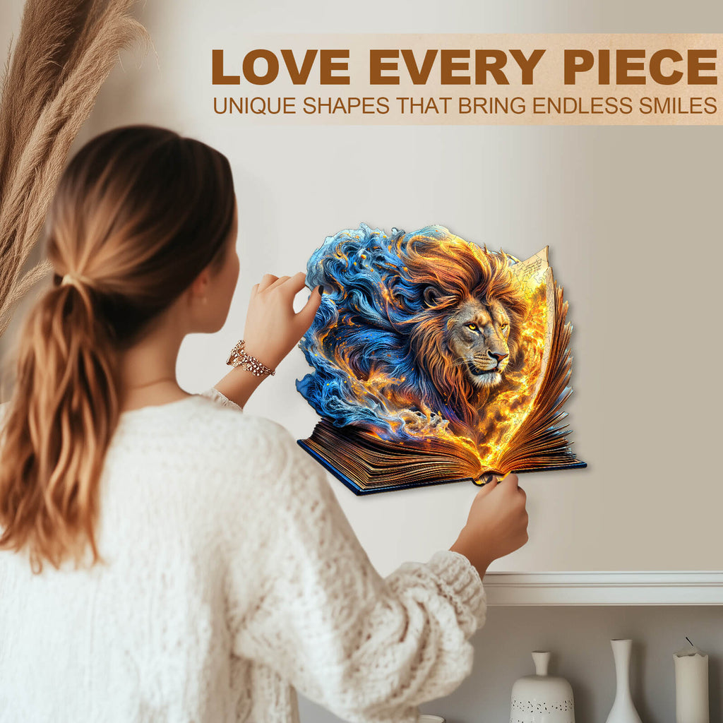 Roaring Pages Wooden Jigsaw Puzzle