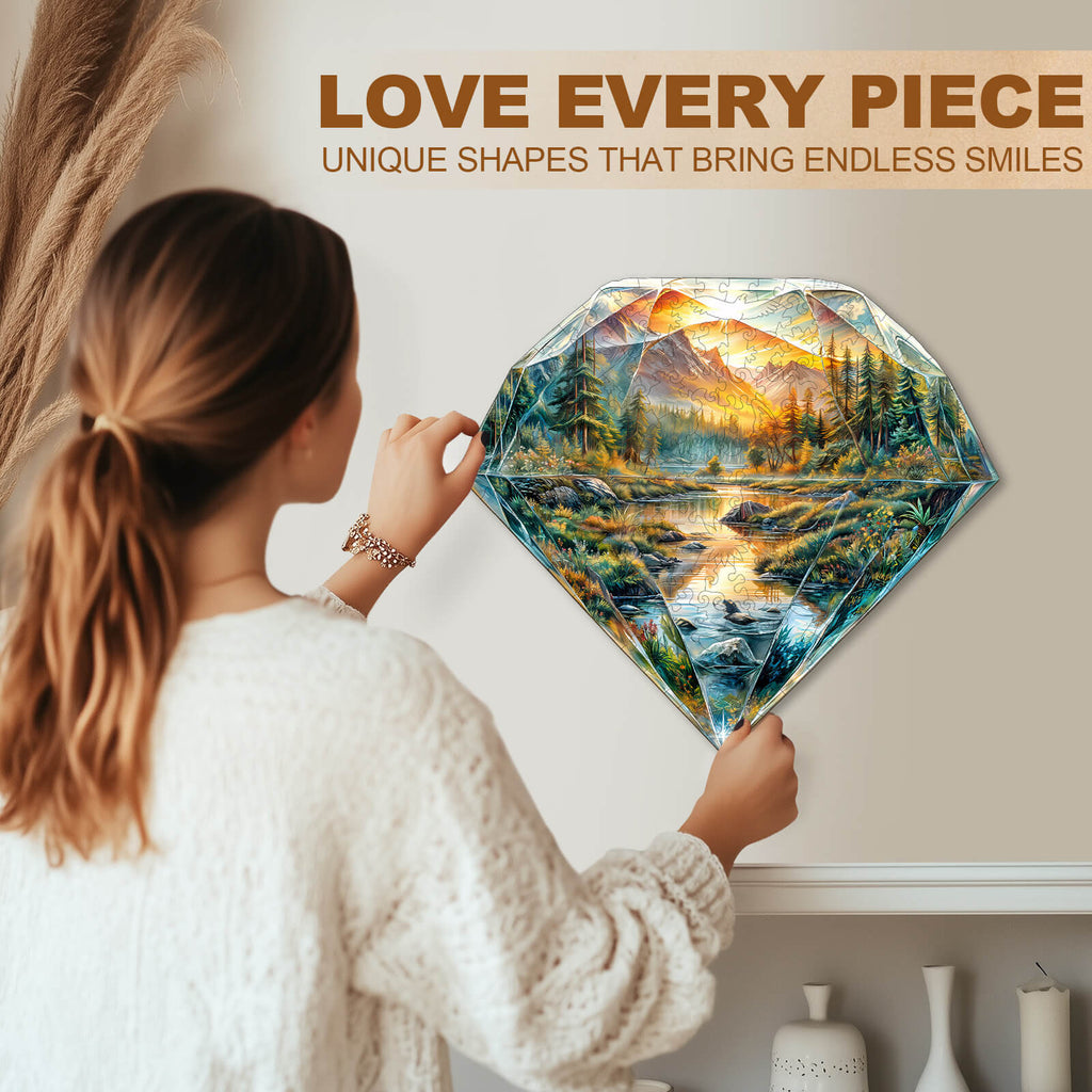 Diamond Landscape Wooden Jigsaw Puzzle