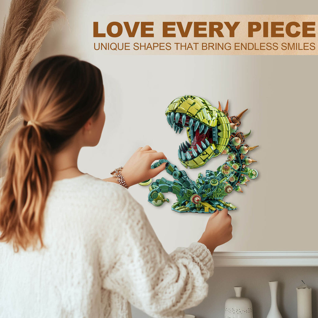 Building blocks Piranha Wooden Jigsaw Puzzle