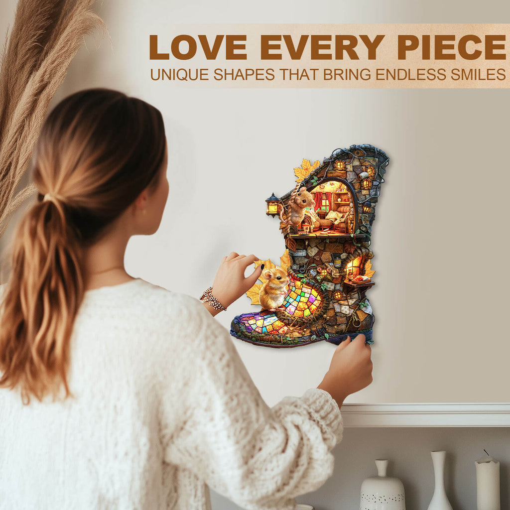 boot hut Wooden Jigsaw Puzzle