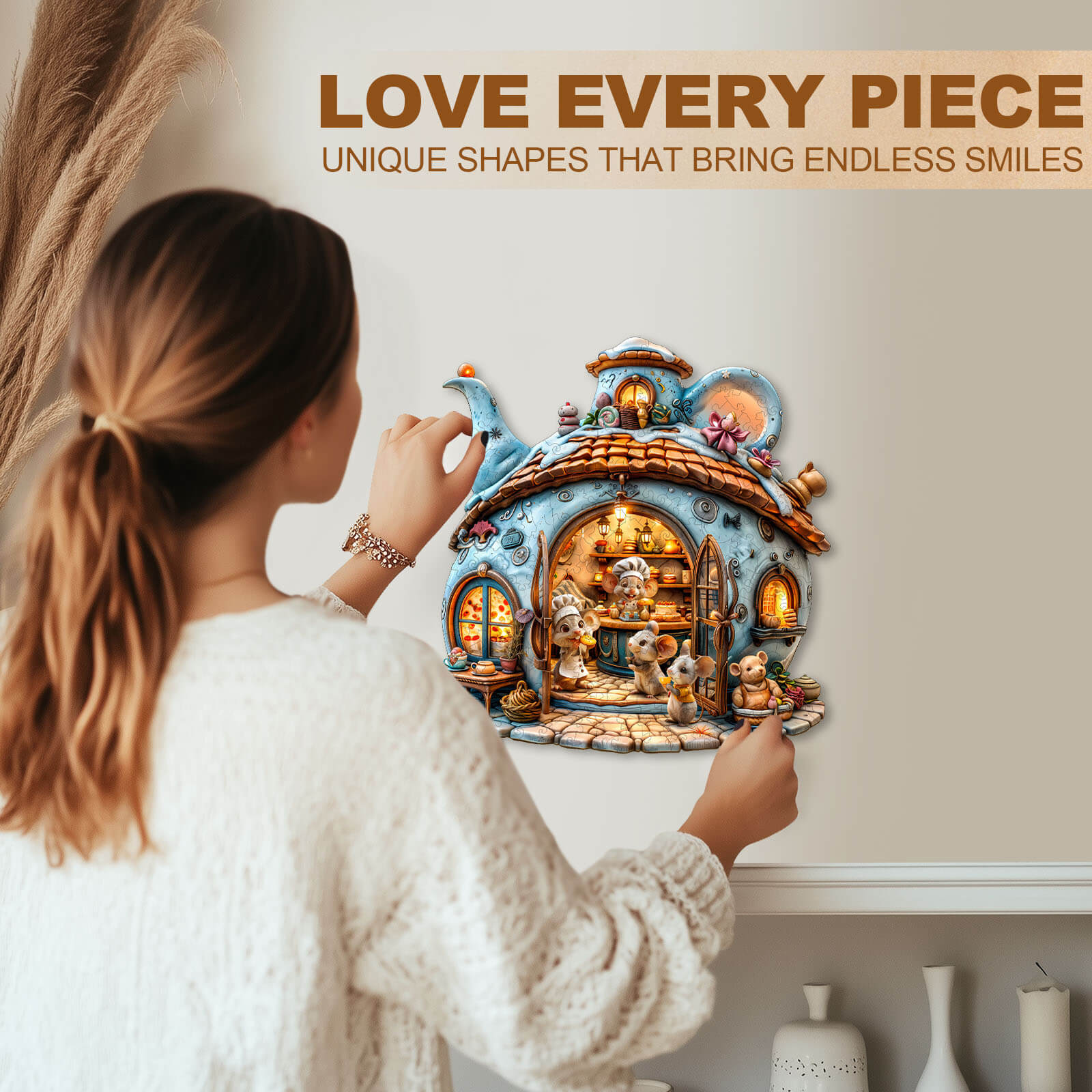 Mouse's Shop Wooden Jigsaw Puzzle