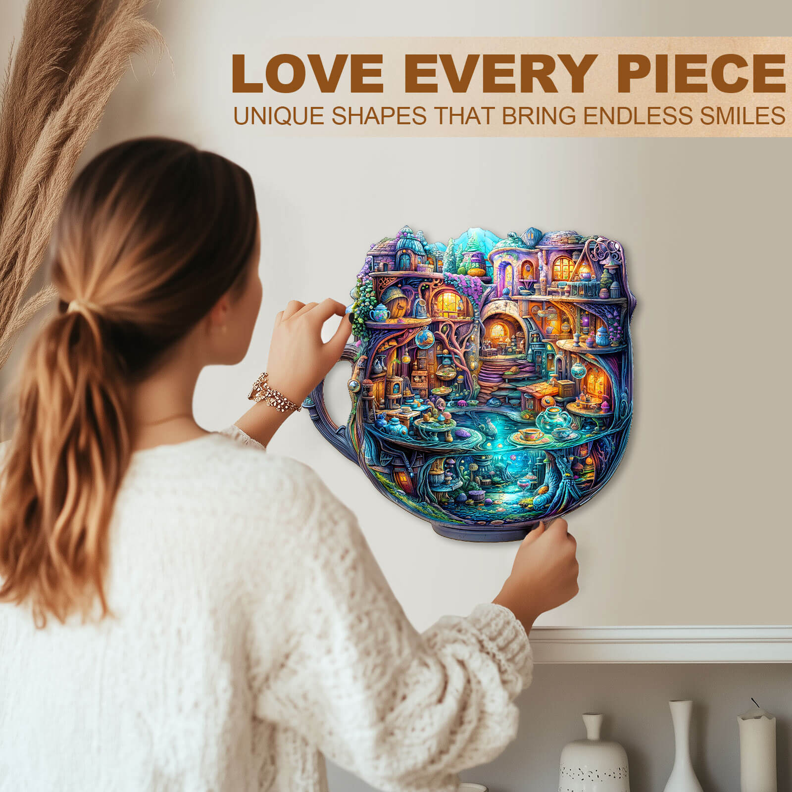 Enchanted Teapot Wooden Jigsaw Puzzle
