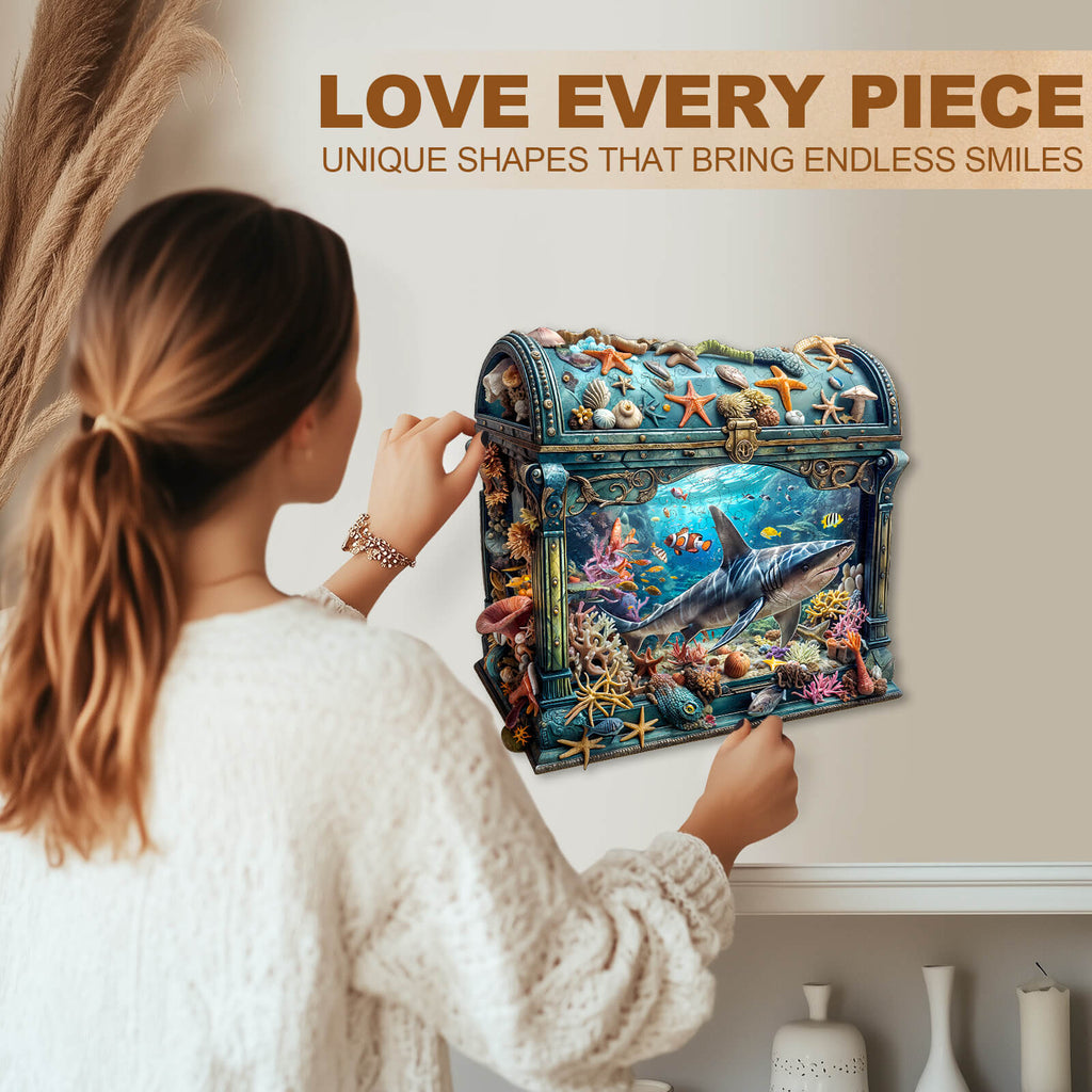 Treasure Chest Ocean-1 Wooden Jigsaw Puzzle