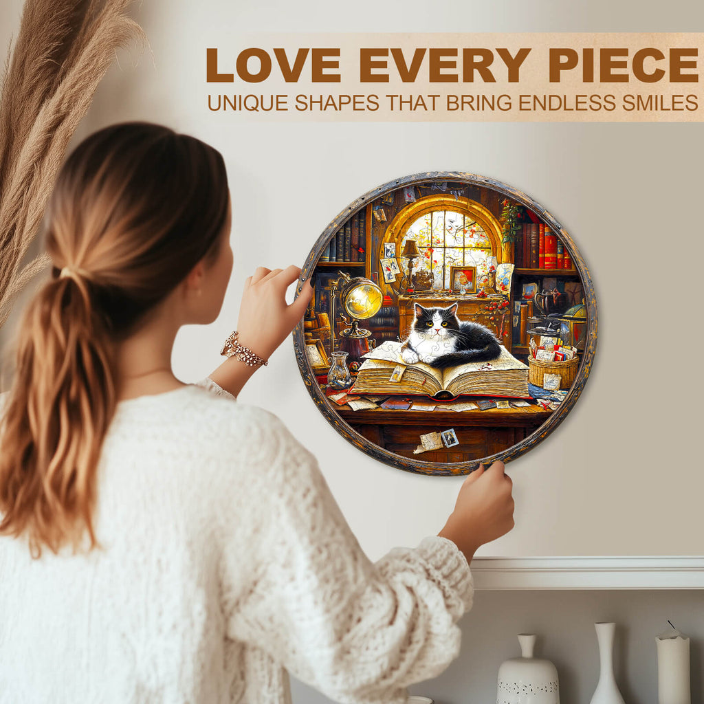 Whiskers Library-2  Wooden Jigsaw Puzzle