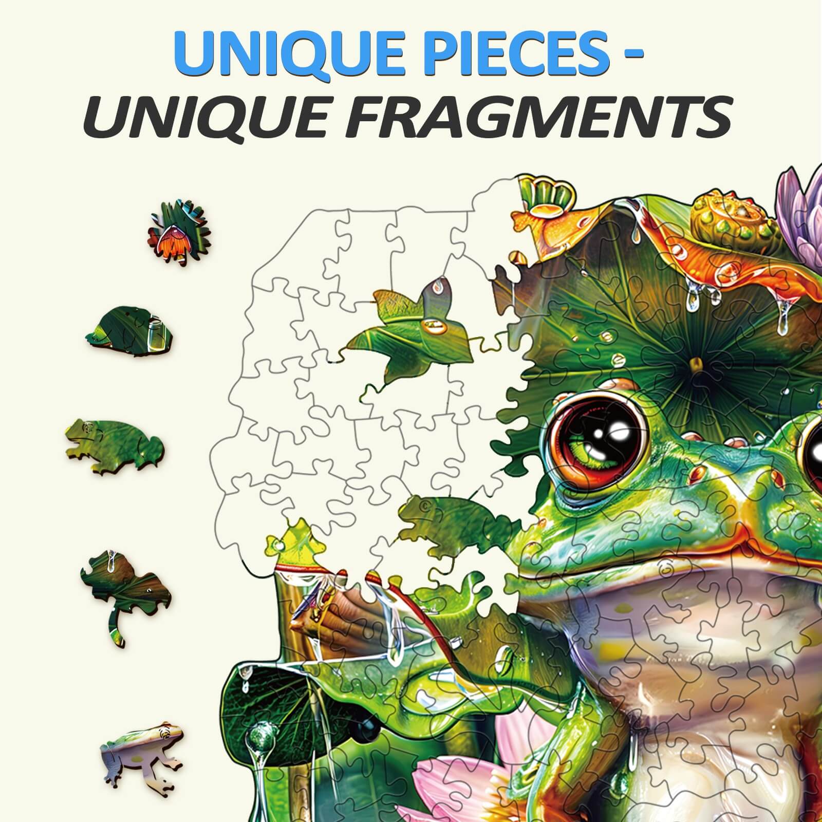 Frog Wooden Jigsaw Puzzle