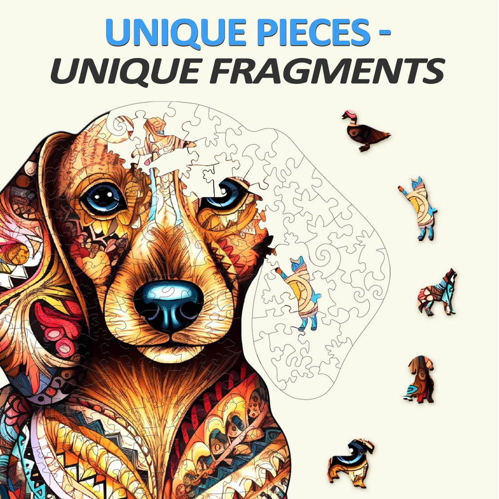 Dachshund-3 Wooden Jigsaw Puzzle